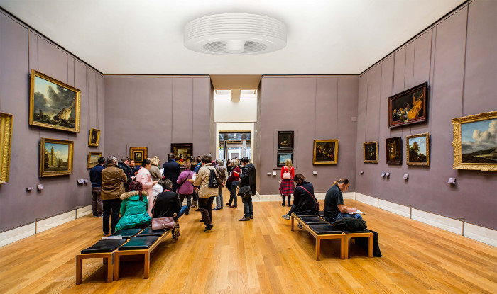 ventilador de techo exhale para museo